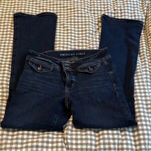 American Eagle Outfitters Women's Deep Indigo Boot Cut Jeans